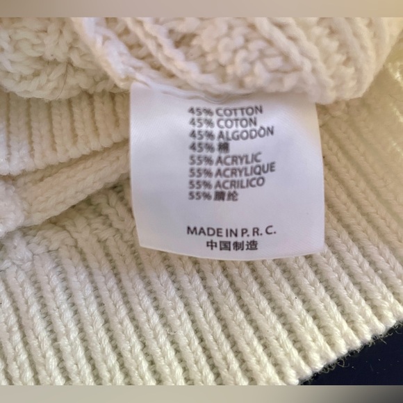 Brandy Melville Elizabeth Cable Knit Cardigan Sweater Cream O/S (small) - Picture 8 of 9